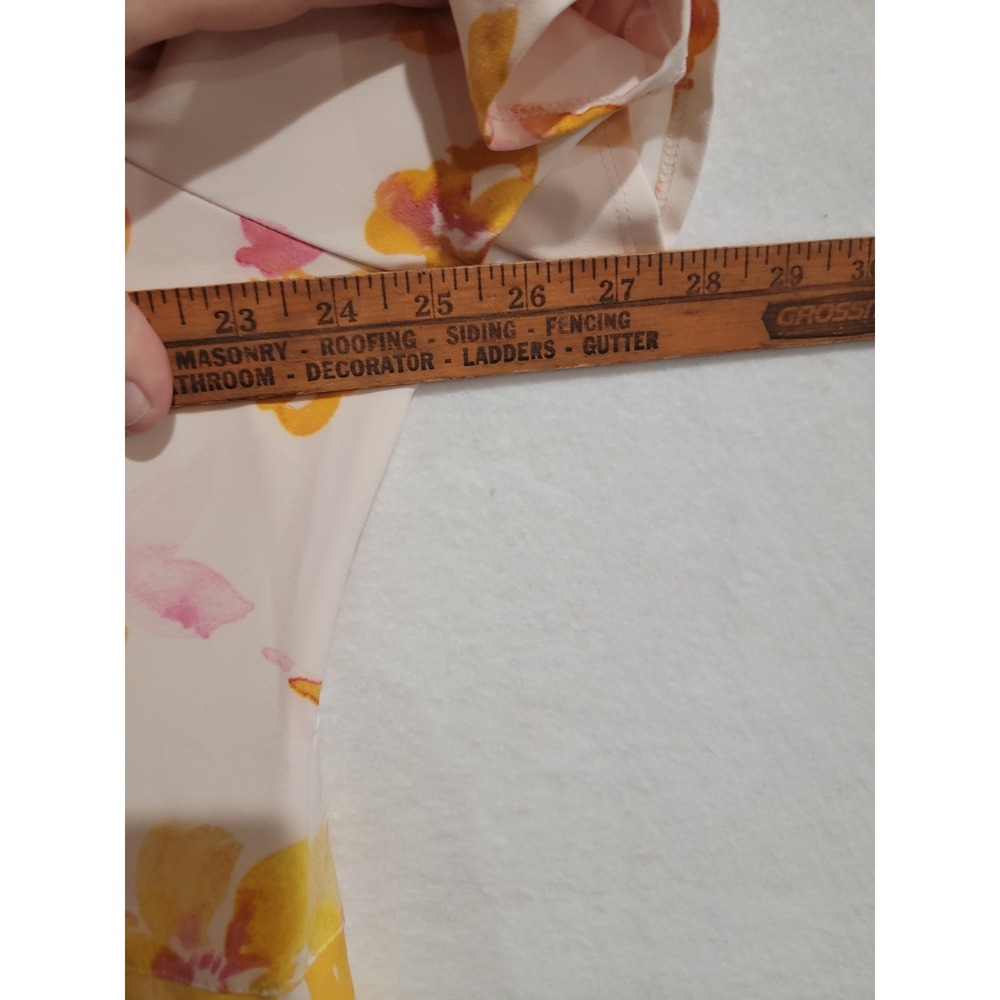 Lane Bryant Plus Sz 24‎ NWT V-Neck Lena Floral Fit & Flare Midi Dress Belted - Picture 10 of 14